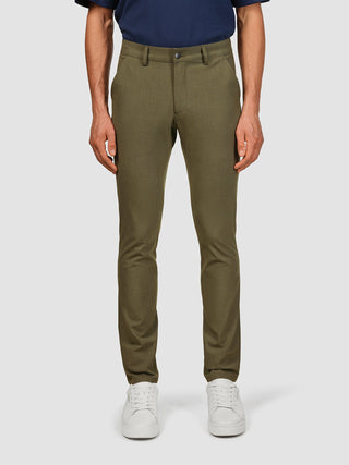 Essential Pants Slim Remote Green Melange
