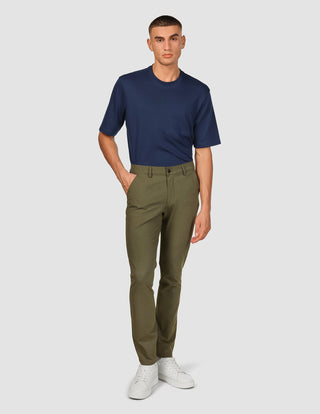 Essential Pants Slim Remote Green Melange