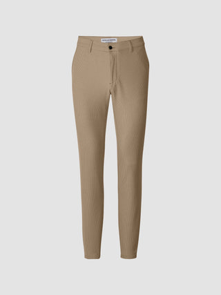 Essential Pants Regular Plaid Khaki