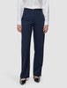 Essential Pants Straight Navy Pinstripe