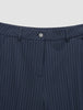 Women's Essential Pants Wide Navy Pinstripe