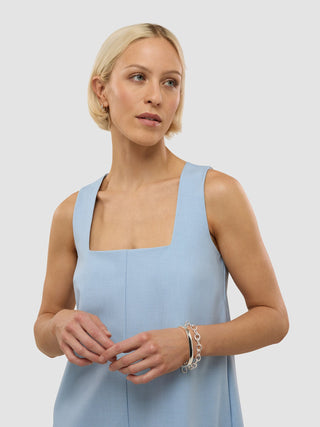 Women's Essential Spencer Dress Sky Blue Melange