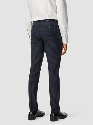 Essential Suit Pants Regular Navy Pinstripe