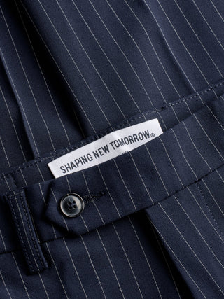 Essential Suit Pants Regular Navy Pinstripe