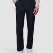 Essential Suit Pants Relaxed Fit Navy Stripes