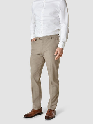 Essential Suit Pants Regular Beige Melange