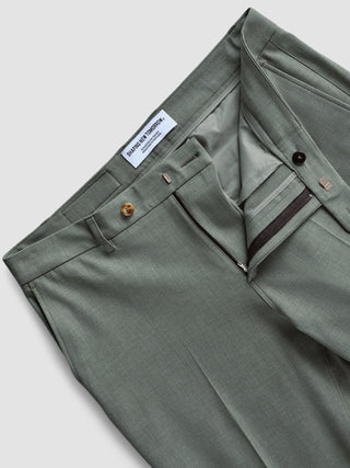 Essential Suit Pants Regular Green Melange
