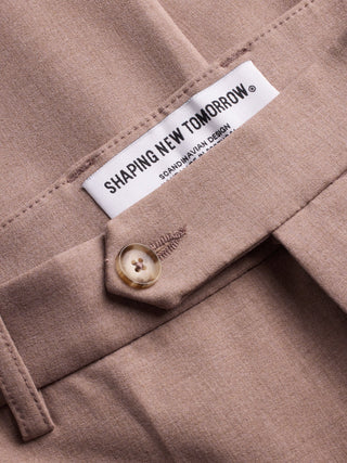 Essential Suit Pants Slim Dusty Lilac Melange