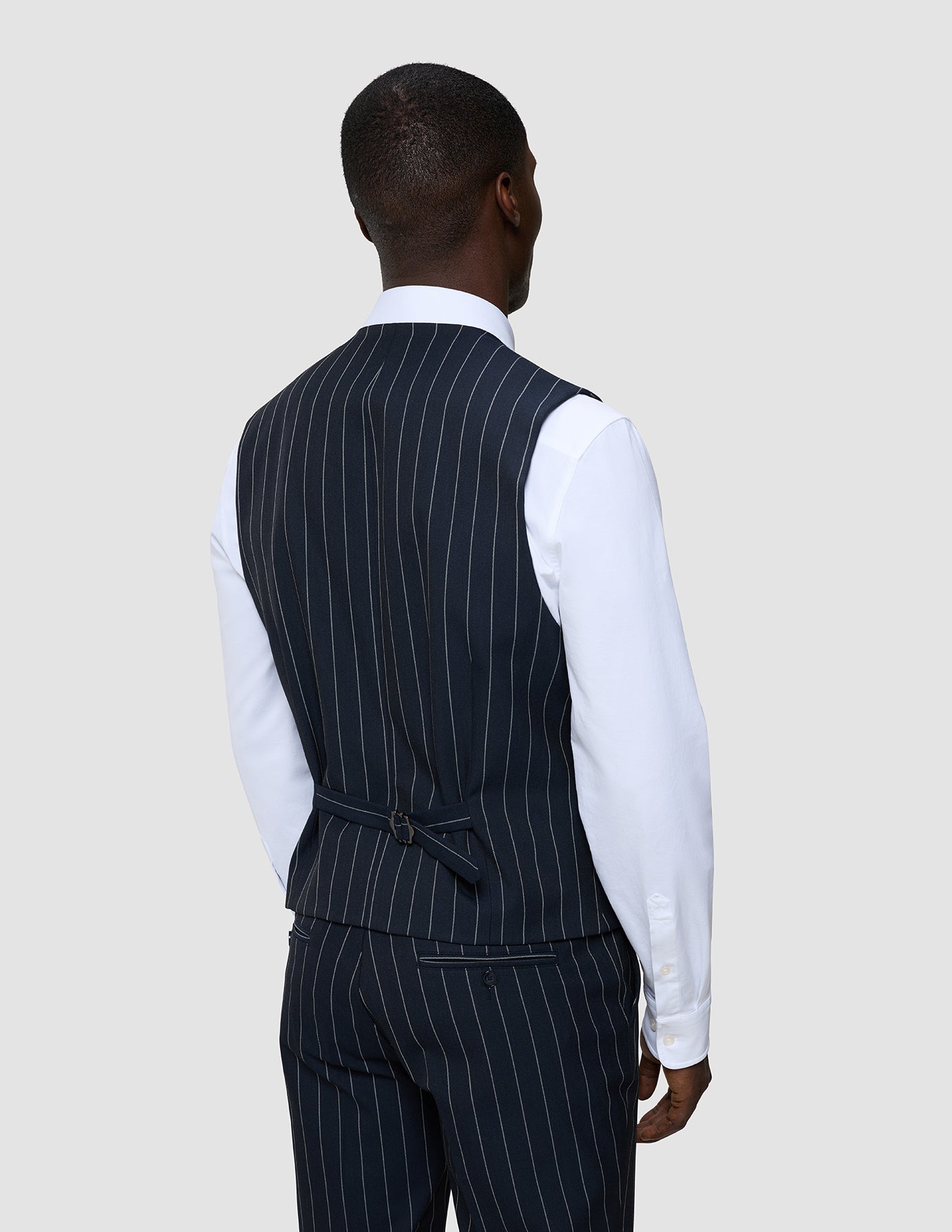 Essential Vest Navy Stripes