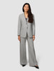 Essential Suit Light Grey Pinstripe Blazer & Wide Pants
