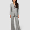 Essential Suit Light Grey Pinstripe Blazer & Wide Pants