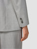 Essential Suit Light Grey Pinstripe Blazer & Wide Pants