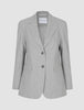 Essential Suit Light Grey Pinstripe Blazer & Wide Pants