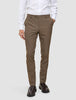 Essential Suit Pants Slim Saddle Brown Melange