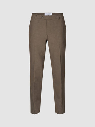 Essential Suit Pants Regular Saddle Brown Melange