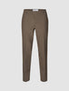 Essential Suit Pants Slim Saddle Brown Melange