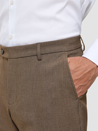 Essential Suit Saddle Brown Melange