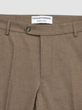 Essential Suit Pants Regular Saddle Brown Melange