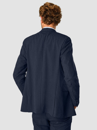 Essential Blazer Regular Navy Pinstripe