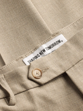 Essential Suit Pants Slim Beige Melange