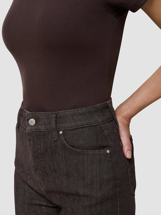 Women's Evelin Jeans Straight Chocolate