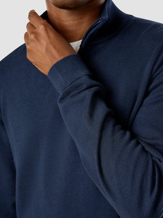 Everyday Knit Half Zip Navy