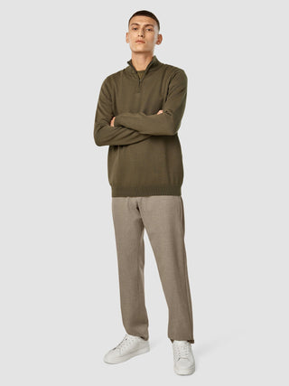 Everyday Knit Half-Zip Nightfall Green