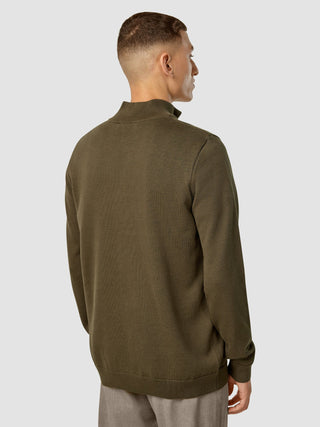 Everyday Knit Half-Zip Nightfall Green