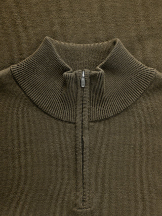 Everyday Knit Half-Zip Nightfall Green