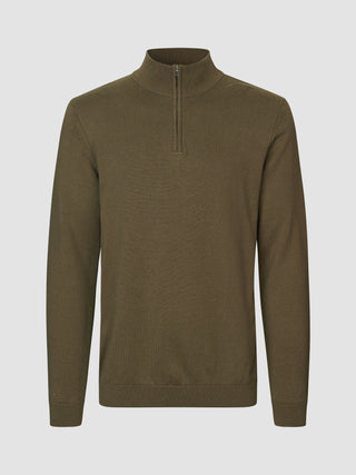Everyday Knit Half-Zip Nightfall Green