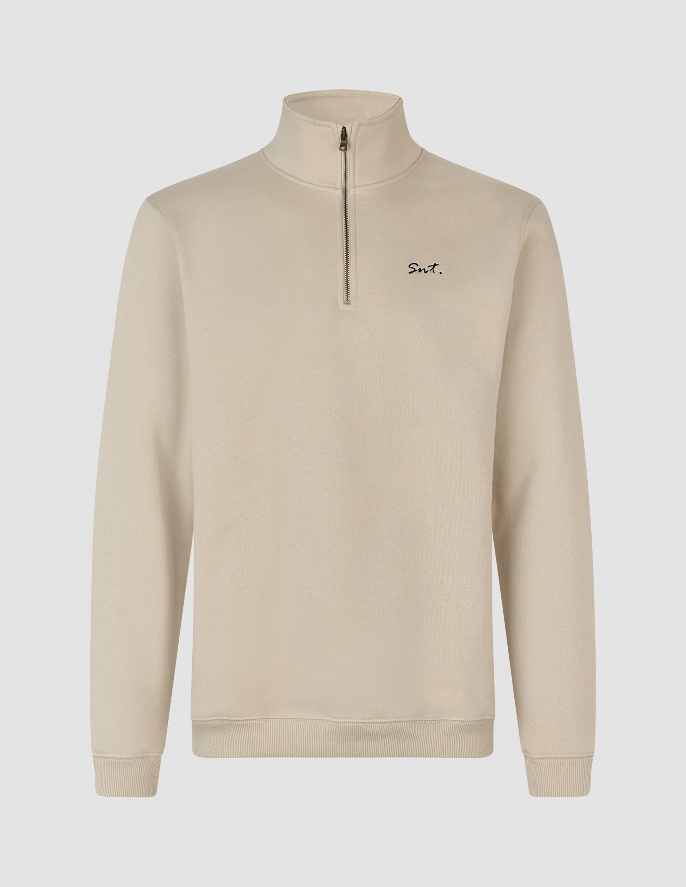 Everyday Half Zip Wooden Beige