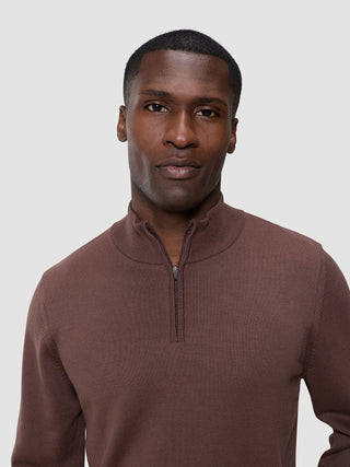 Everyday Knit Half Zip Espresso