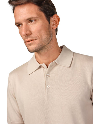 Everyday Knit Short Sleeve Polo Birchwood
