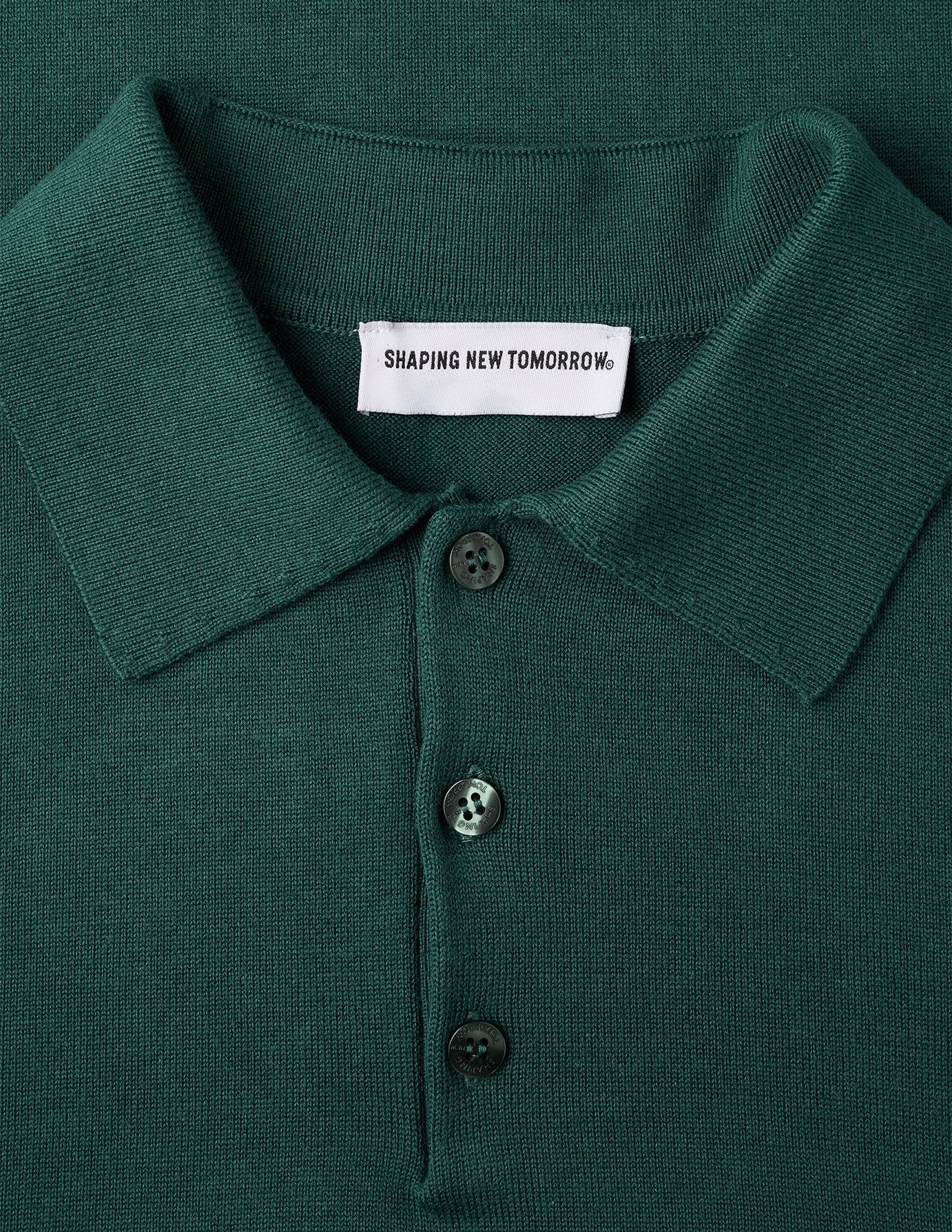 Everyday Knit Short Sleeve Polo Shadow Green