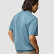 Everyday Knit Short Sleeve Polo Blue Mirage