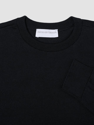 Fine Knit Crewneck Black