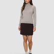 Fine Knit Turtleneck Dark Sand