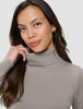 Fine Knit Turtleneck Dark Sand