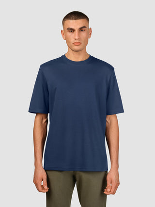Heavy Box Fit T-shirt Navy