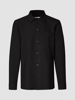 Heavy Edition Transitional Overshirt Black Melange