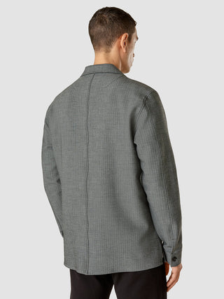 Heavy Edition Transitional Overshirt Grey Herringbone