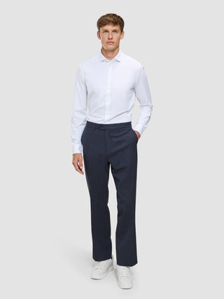 Heritage Pants Relaxed Fit Dark Navy Pinstripe