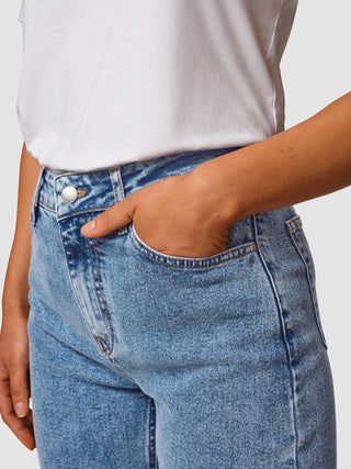 Jeans Straight Snow Blue Wash