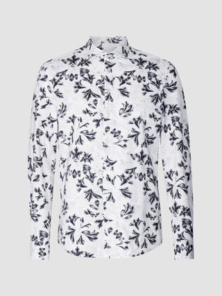 Lightweight Classic Shirt Navy Flower Regular