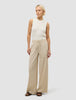 Women's Linen Pants Relaxed Sandy Beige