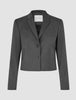 Women Skye Short Blazer Charcoal Melange