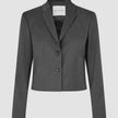 Women Skye Short Blazer Charcoal Melange