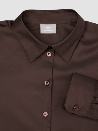 Women's Oxford Shirt Espresso Regular