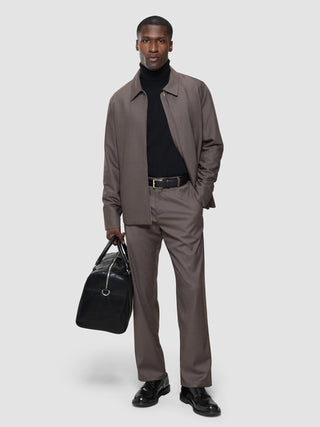 Siena Pants Relaxed Fit Dark Chestnut Melange