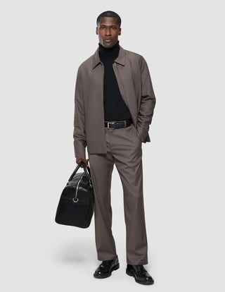 Siena Pants Relaxed Fit Dark Chestnut Melange